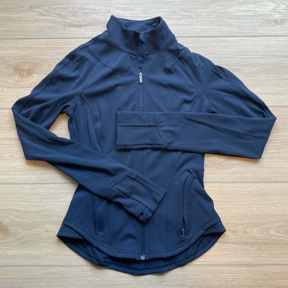 Lululemon Define Jacket Navy Blue Full Zip Luon Yoga Activewear Size 2